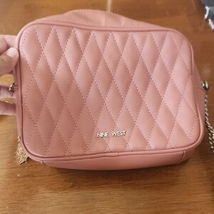 Nine West Blush Quilted Crossbody Bag